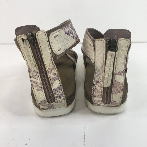 Rockport Romilly Gore Zip Python Print Sandals Size 8 - Picture 6 of 11